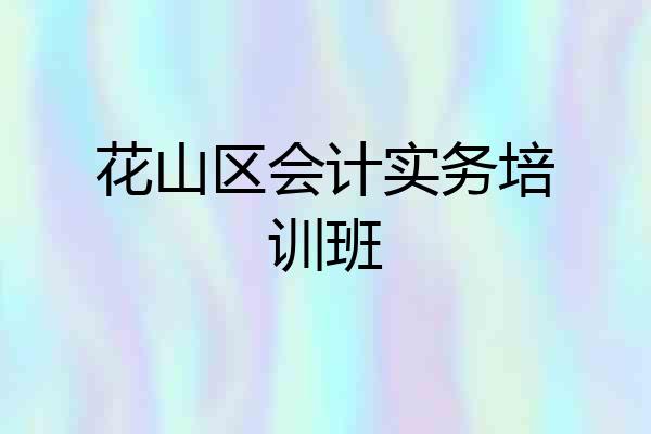 花山区会计实务培训班