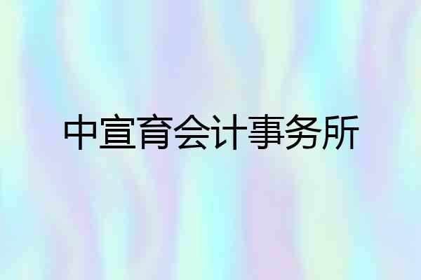 中宣育会计事务所