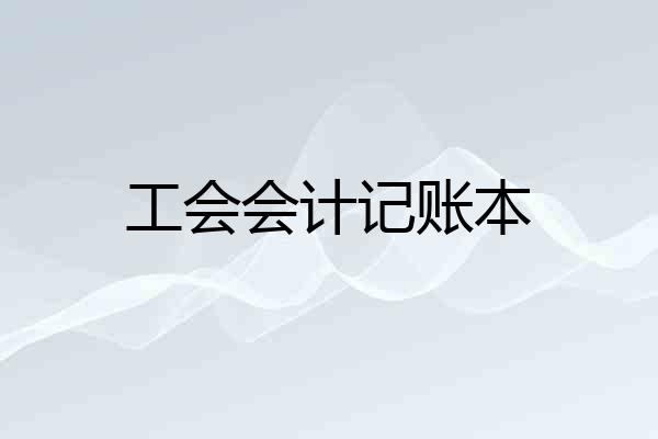 工会会计记账本