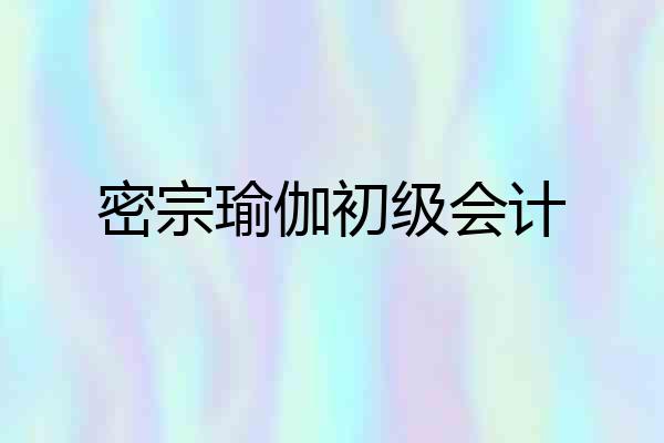 密宗瑜伽初级会计