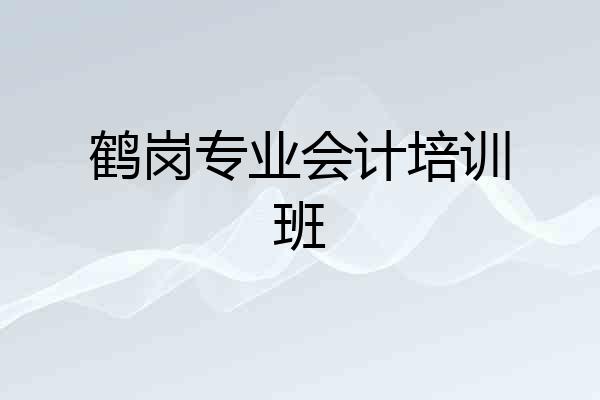 鹤岗专业会计培训班