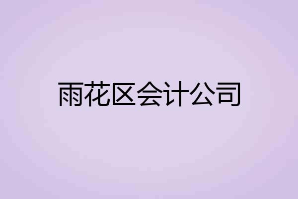 雨花区会计公司