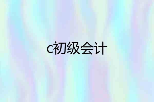 c初级会计