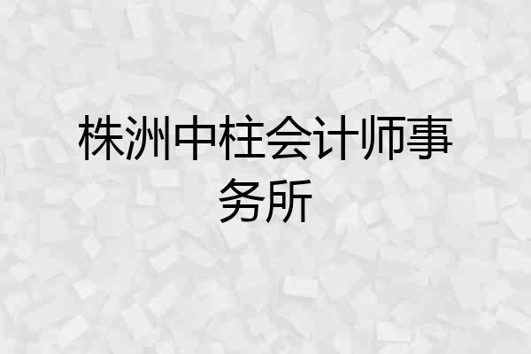 株洲中柱会计师事务所