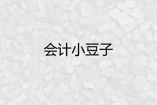 会计小豆子