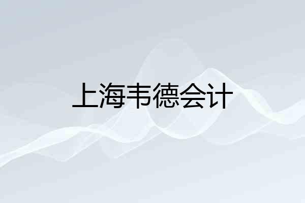 上海韦德会计