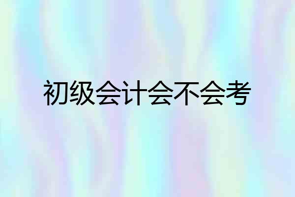 初级会计会不会考