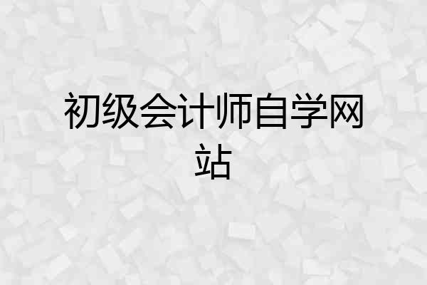初级会计师自学网站
