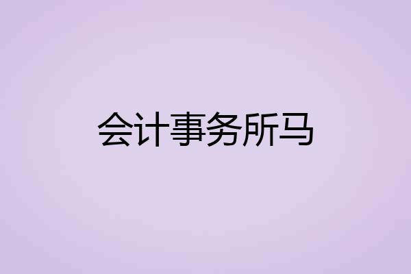会计事务所马