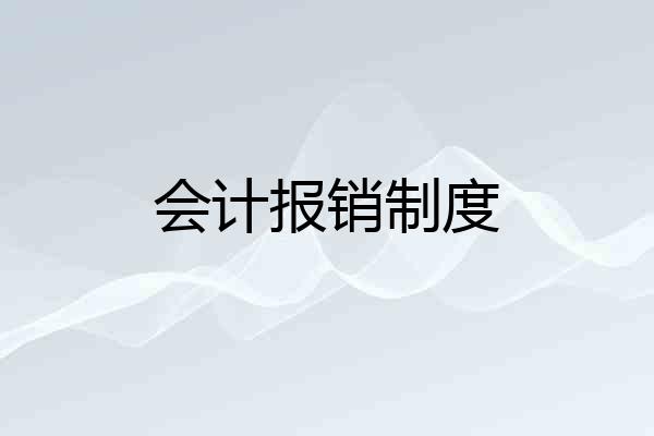 会计报销制度