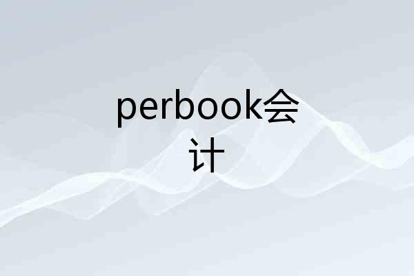 perbook会计