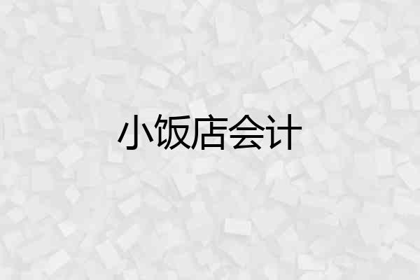 小饭店会计
