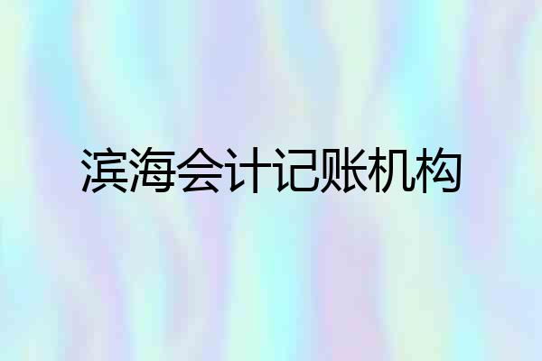 滨海会计记账机构