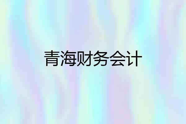 青海财务会计