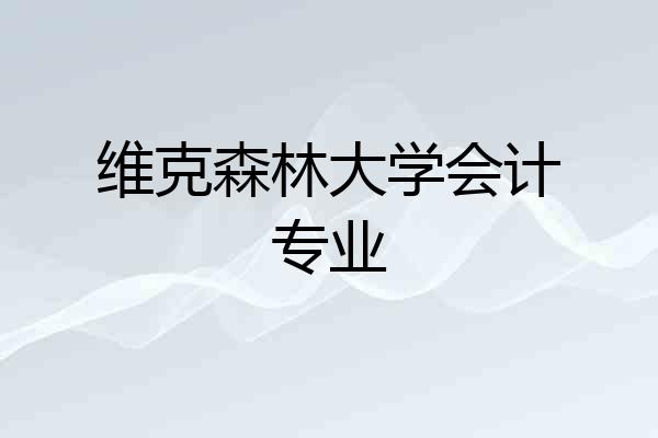 维克森林大学会计专业