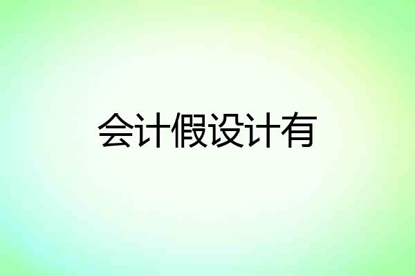 会计假设计有