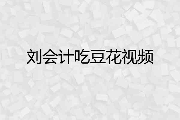 刘会计吃豆花视频