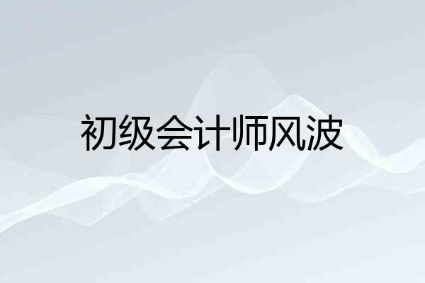 初级会计师风波