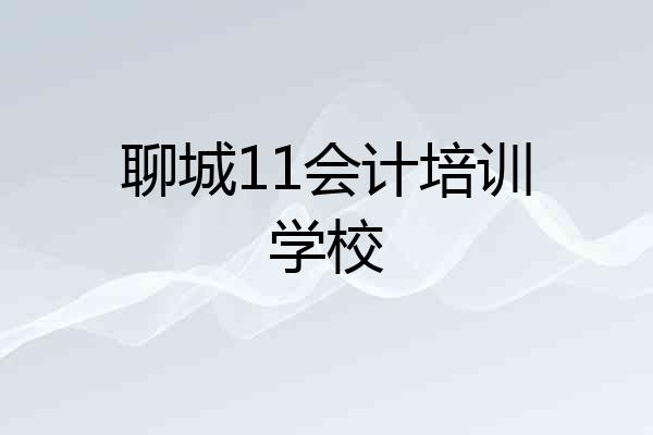 聊城11会计培训学校