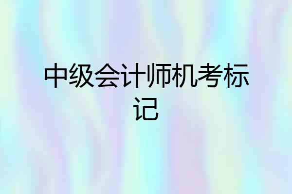 中级会计师机考标记