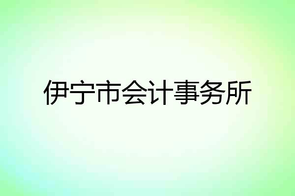 伊宁市会计事务所