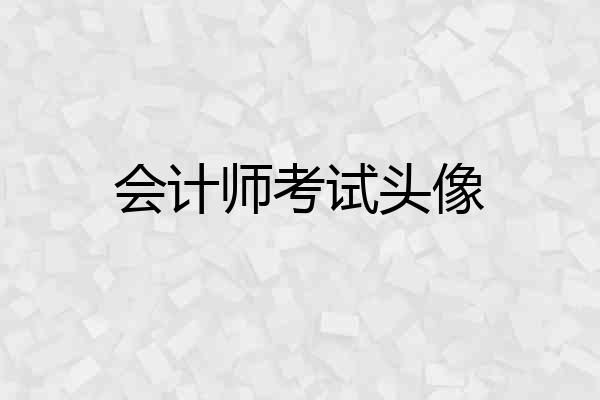 会计师考试头像