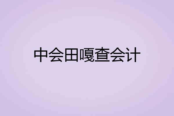中会田嘎查会计