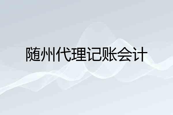 随州代理记账会计
