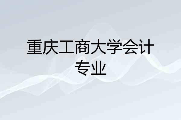 重庆工商大学会计专业