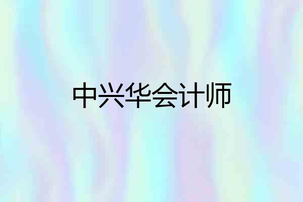 中兴华会计师