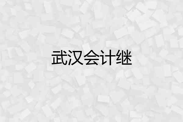武汉会计继