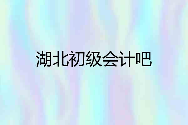 湖北初级会计吧