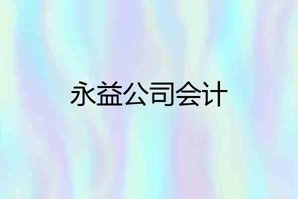 永益公司会计