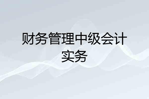 财务管理中级会计实务