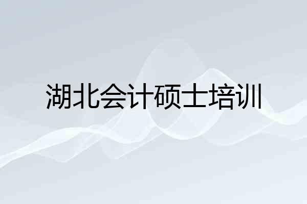 湖北会计硕士培训