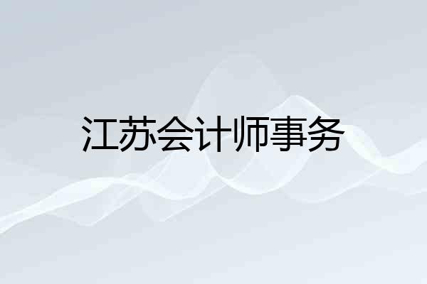 江苏会计师事务