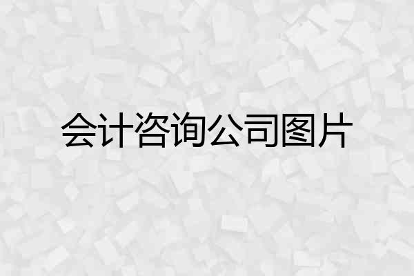 会计咨询公司图片