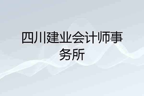四川建业会计师事务所