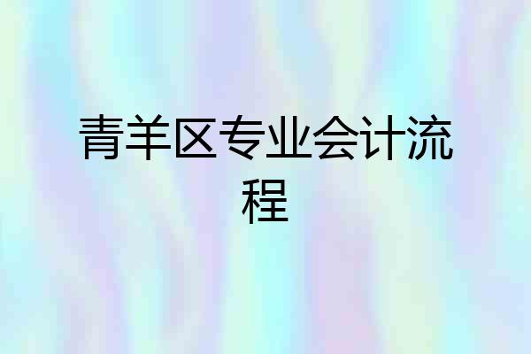 青羊区专业会计流程