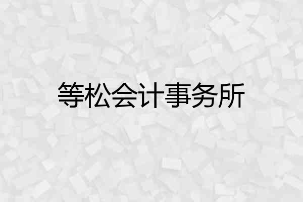 等松会计事务所