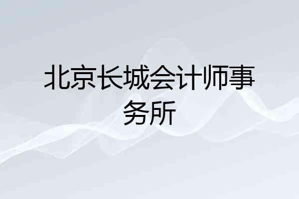 北京长城会计师事务所