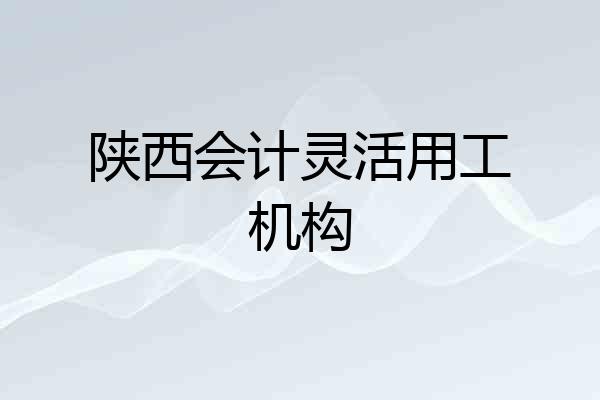 陕西会计灵活用工机构