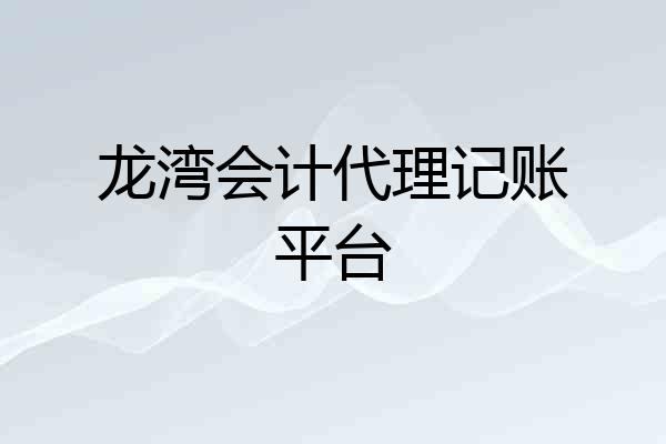 龙湾会计代理记账平台