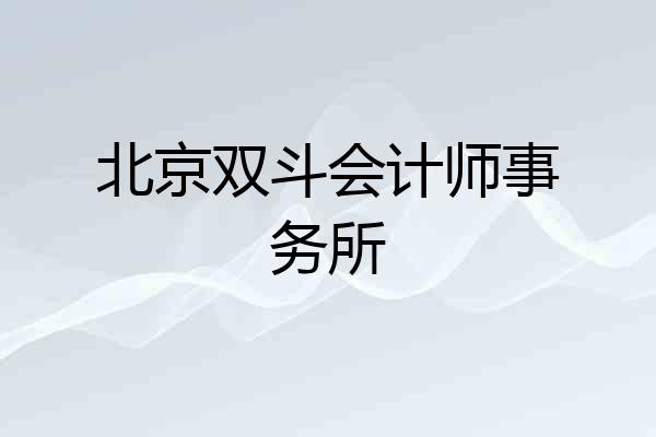 北京双斗会计师事务所
