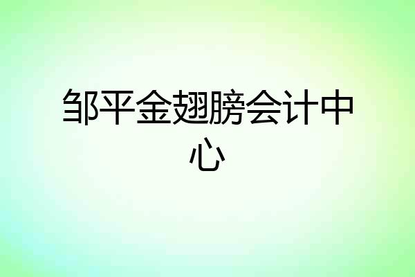 邹平金翅膀会计中心