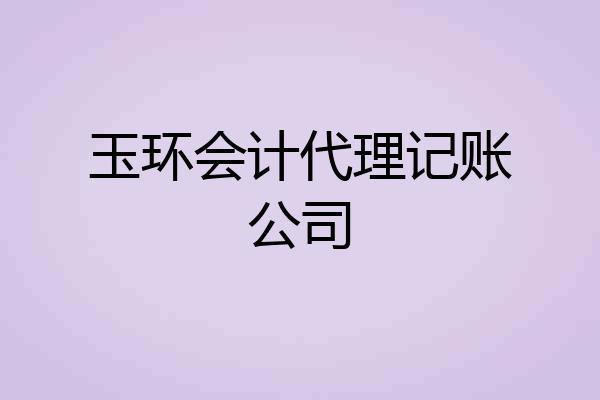玉环会计代理记账公司