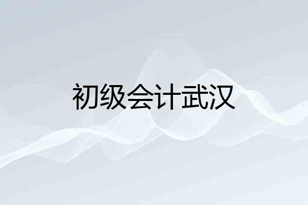 初级会计武汉