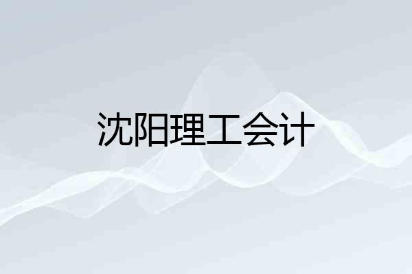沈阳理工会计