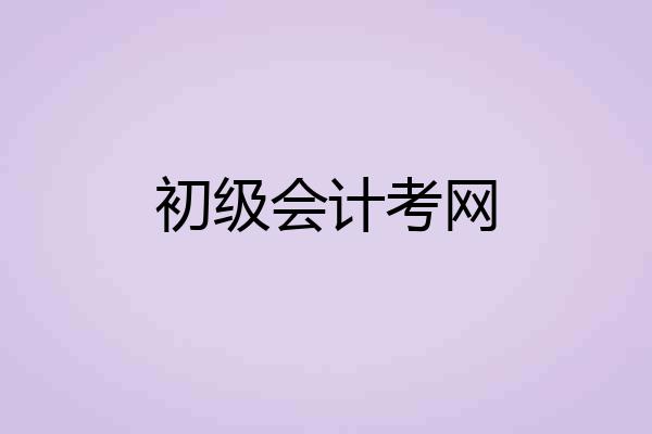 初级会计考网