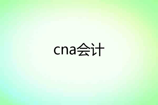 cna会计